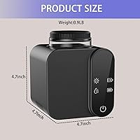 Vista 5 de Soporte para cepillos de dientes montado en la pared, soporte eléctrico para cepillos de dientes con secado y limpieza inteligente, soporte