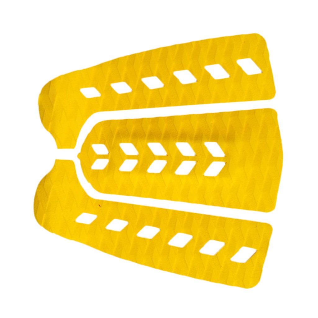 3X EVA Tabla de Surf Cojín de Tracción Deck Grip Mat Accesorio de Surf - Rojo - Amarillo