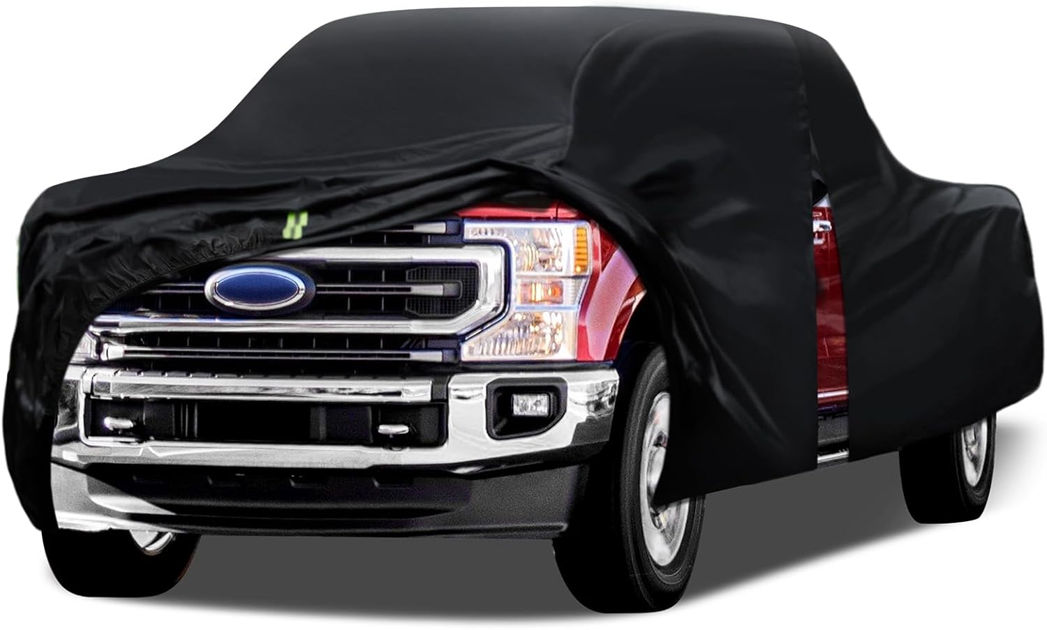 Truck Cover Waterproof All Weather, 6 Layers Pickup Cover Fit for Ford F150, Chevrolet Silverado 1500, Gmc Sierra, Ram 1500, Toyota Tundra (T4 Fit Truck Length Up to 250 inch) Black T4 Fit Truck Length Up To 250 inch