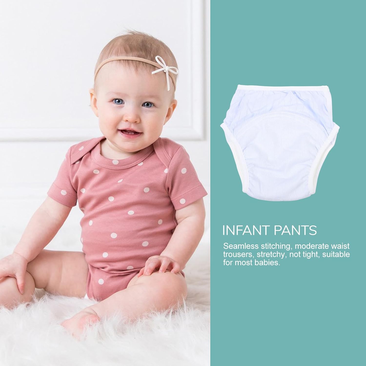 YARNOW Potty Training Pants Waterproof Cotton Ice Silk Underpants Blue