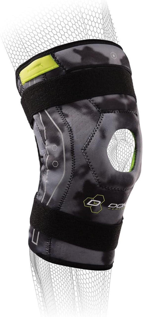 DonJoy Performance Bionic Knee Brace – Hinged, Adjustable Patella Support, Lateral/Medial Ligament (ACL, MCL, LCL), Meniscus, Knee Sprains