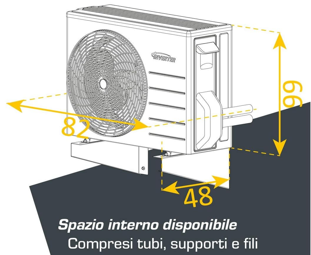 Abdeckung für Außen-Klimaanlage, Abdeckungen für Außen-Klimaanlage, Schutzabdeckung für Klimaanlage, EcoCover Blade, Anthrazit S