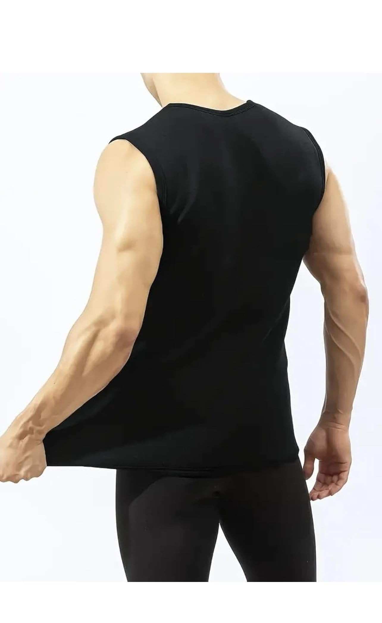 Perfect for Layering: Can be Worn Under Jackets or as a standalone top. Durable & Easy Care: Machine Washable and retains its Shape afte (in, Numeric, 38, Plus) Black - Image 3 thumbnail