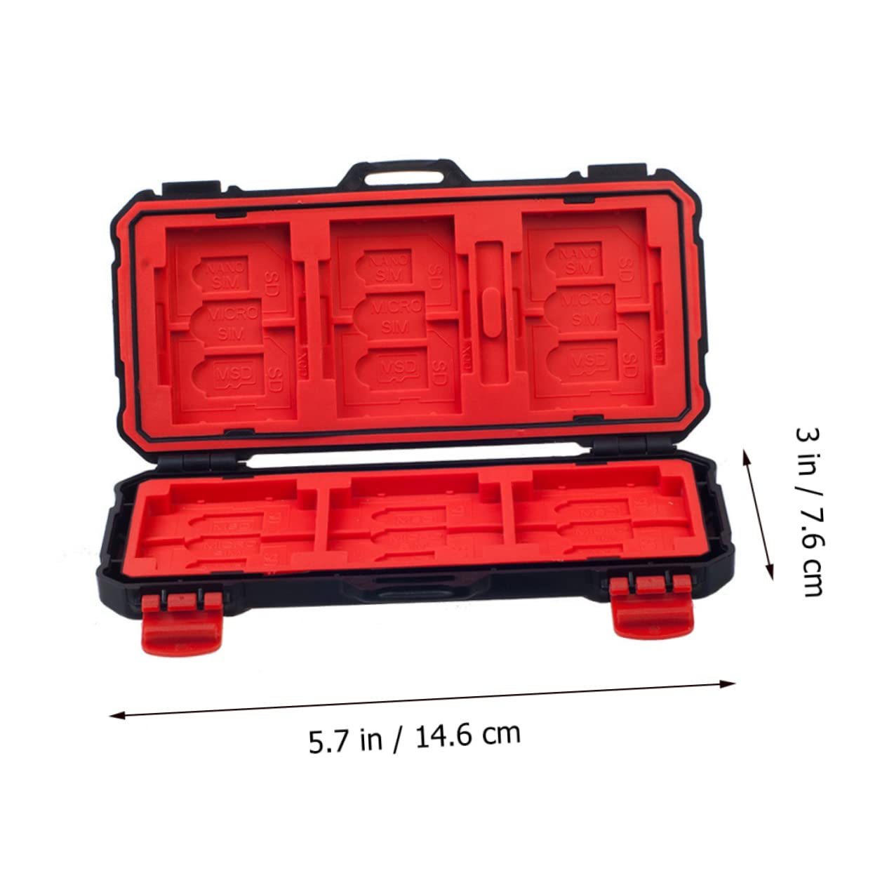 Holibanna 1Pc Shock Memory Cards Case Carrying Box with Ergonomic Locking System Durable Organizer for Cf Flash Cards Easy to Clean and Maintain