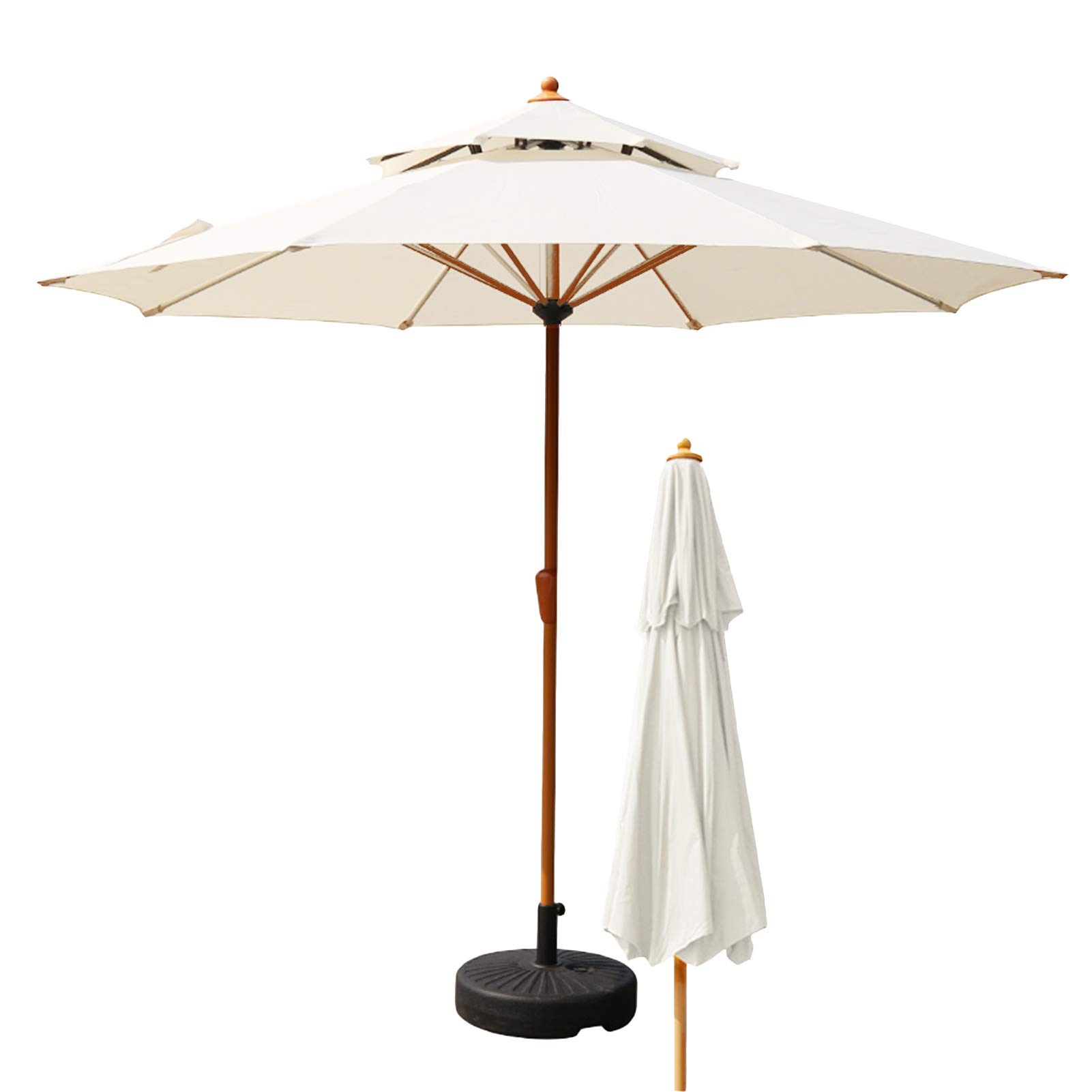 Parasol Parasol ogrodowy Parasol ogrodowy 9 stóp Parasol ogrodowy, duży parasol stołowy na świeżym powietrzu do cieniowania trawnika/podwórka/basenu, parasol plażowy z ochroną UV