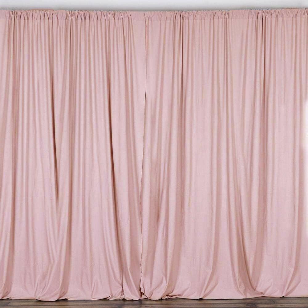 Sedona Designz, Inc. 5 Feet x 8 Feet Polyester Backdrop Drapes Curtains Panels w/Rod Pockets for Wedding Ceremony Party