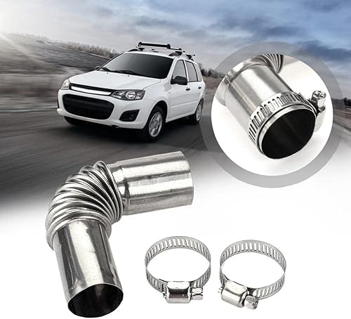 Miniatura 3 de 4 unids acero inoxidable 0.945 in aire diesel aparcamiento calentador tubo tubo tubo codo conector para Webasto Eberspacher Diesel barco calentador