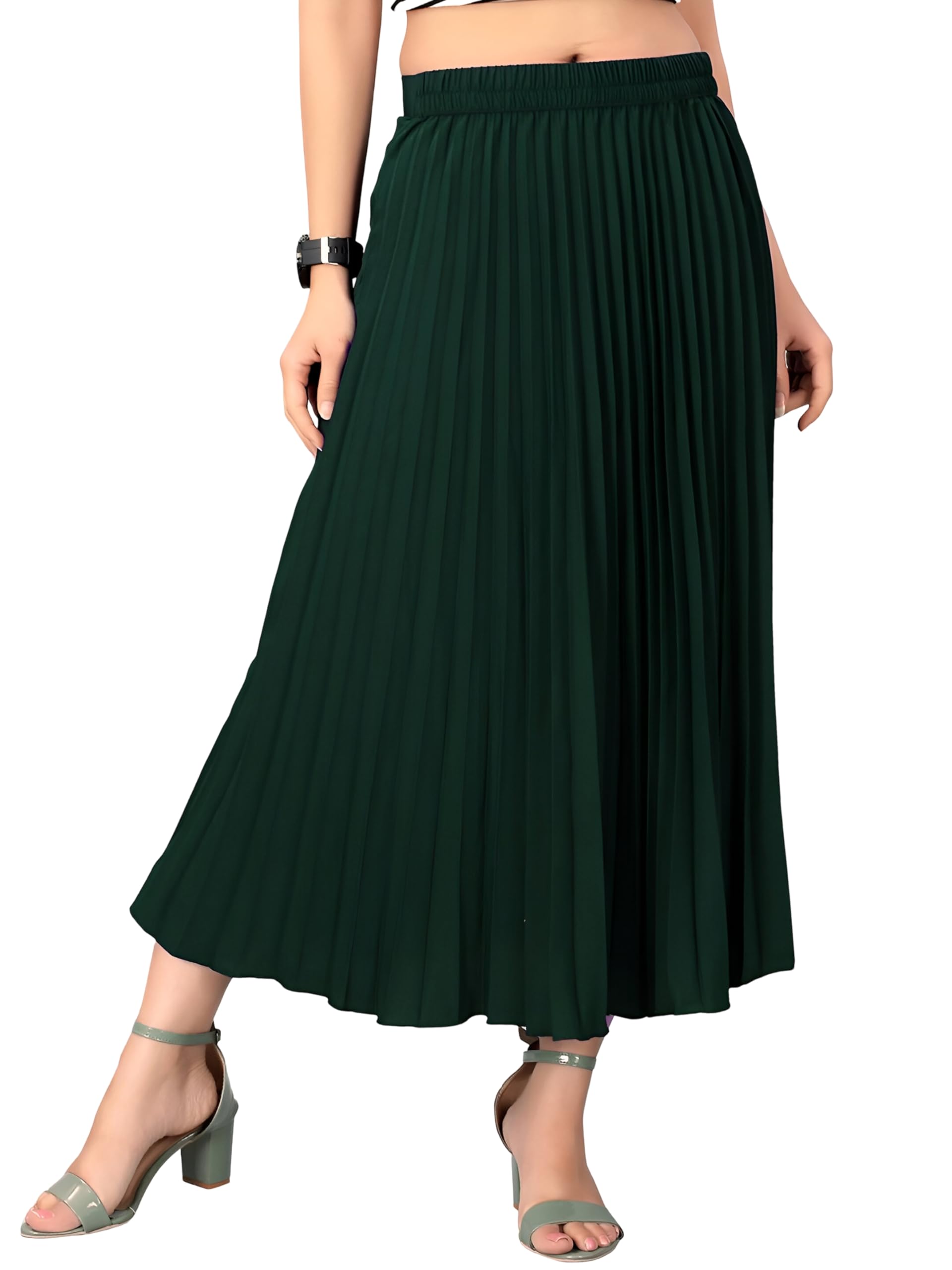 kzully | Chic Midi Skirts Elegant Ensembles for Women & Girls Green-picture-47
