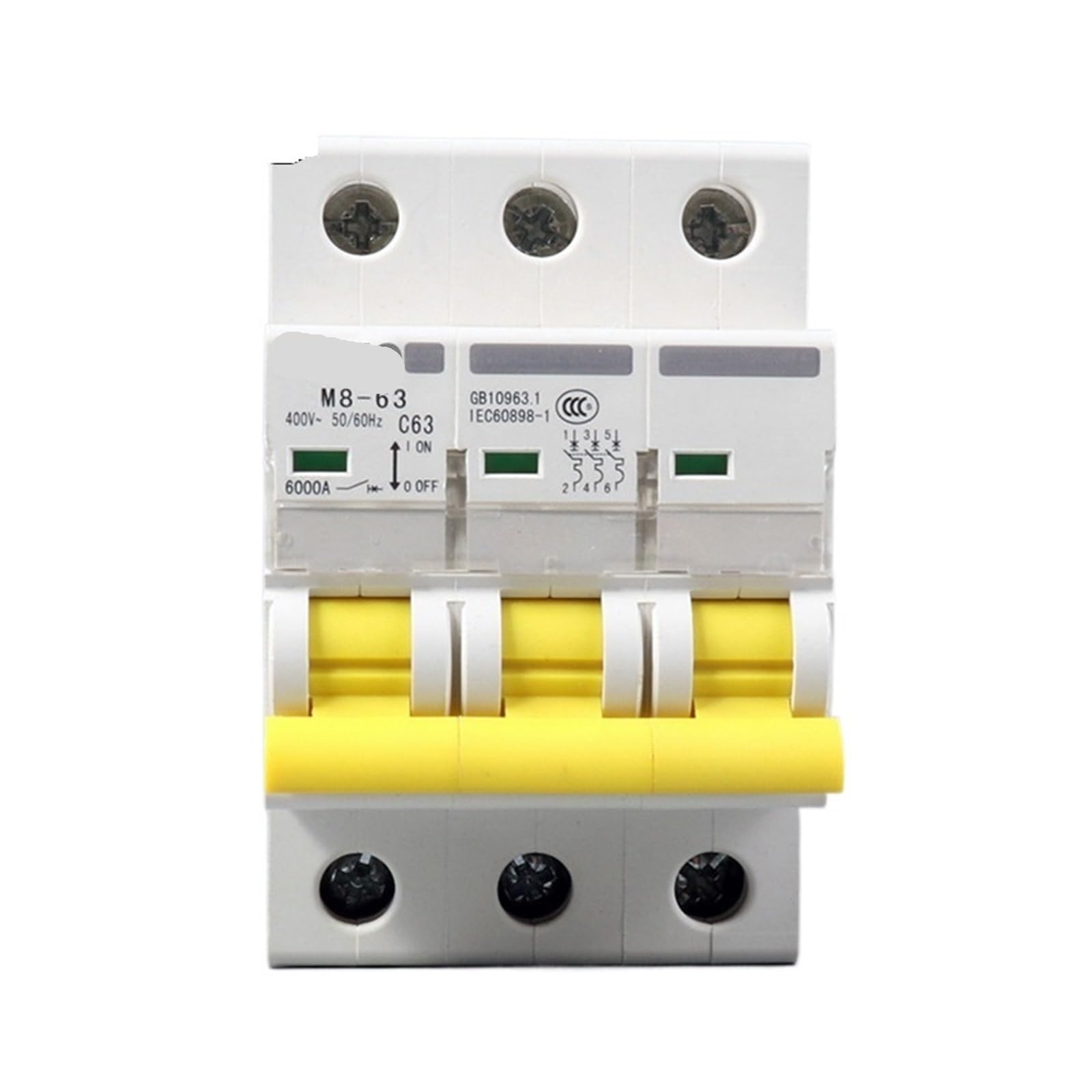 Disjoncteur MCB-M8-3P 63A haute performance contre les surcharges thermiques