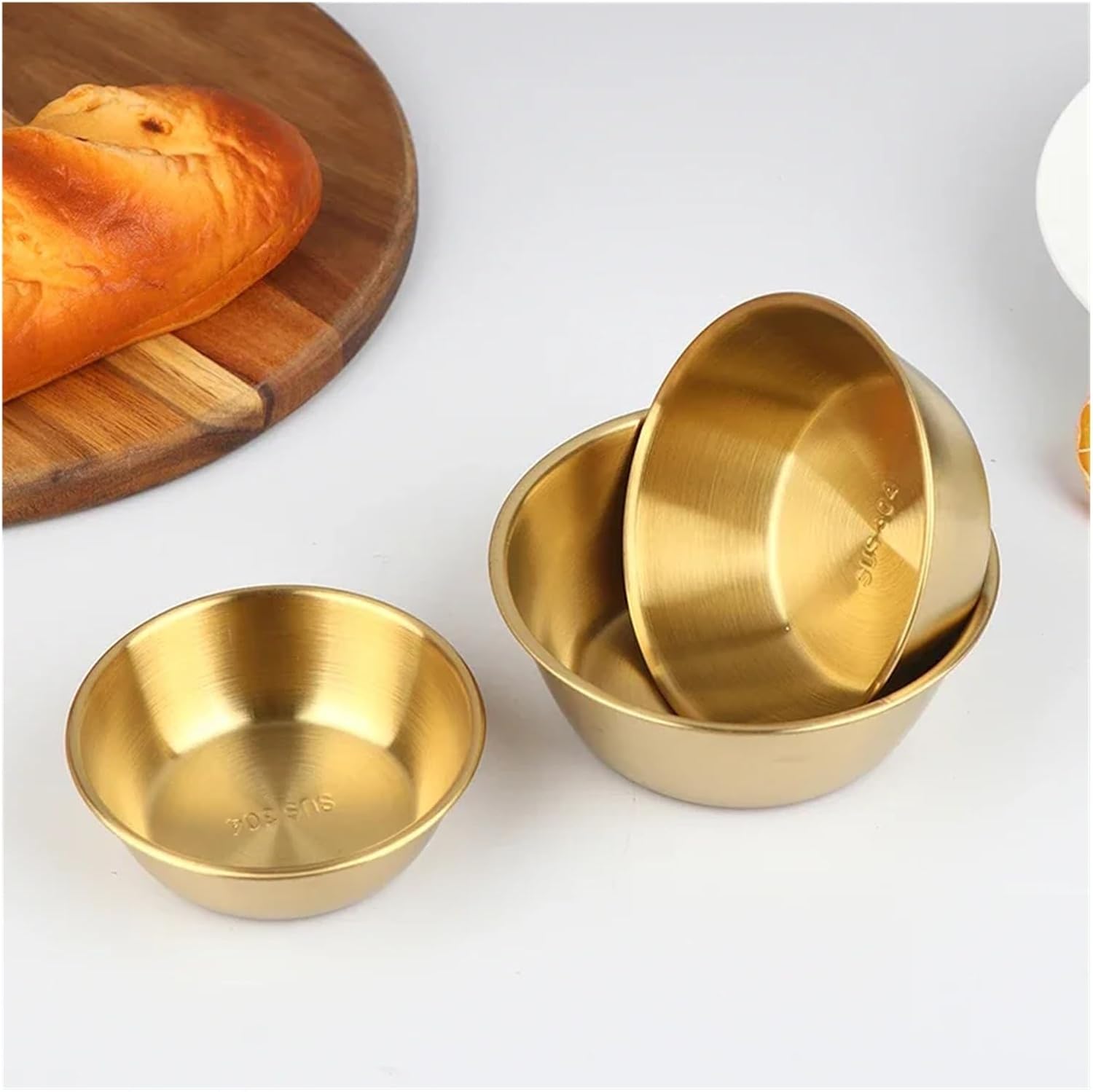 10.5/12/13CM Stainless Steel Salad Bowls Fruit Vegetable Noodle Container Egg Flour Cooking Mixing Bowl For Kitchen Tableware(12cm)