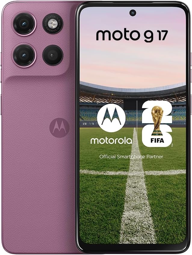 Motorola Moto G17 4G LITE Ai (Compatible with Tmobile Mint Tello & Global) (256GB+4GB) 50MP Sony Cam Dual Sim NFC 6.72" XT2535-2 Latino American Version (Pantone Evening Blue (Blueberry))