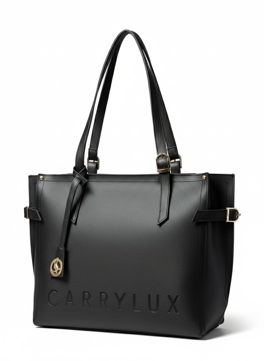 Women's Soft PU Tote Bag | Large Single Compartment Shoulder Handbag with Adjustable Strap | Office, College & Casual