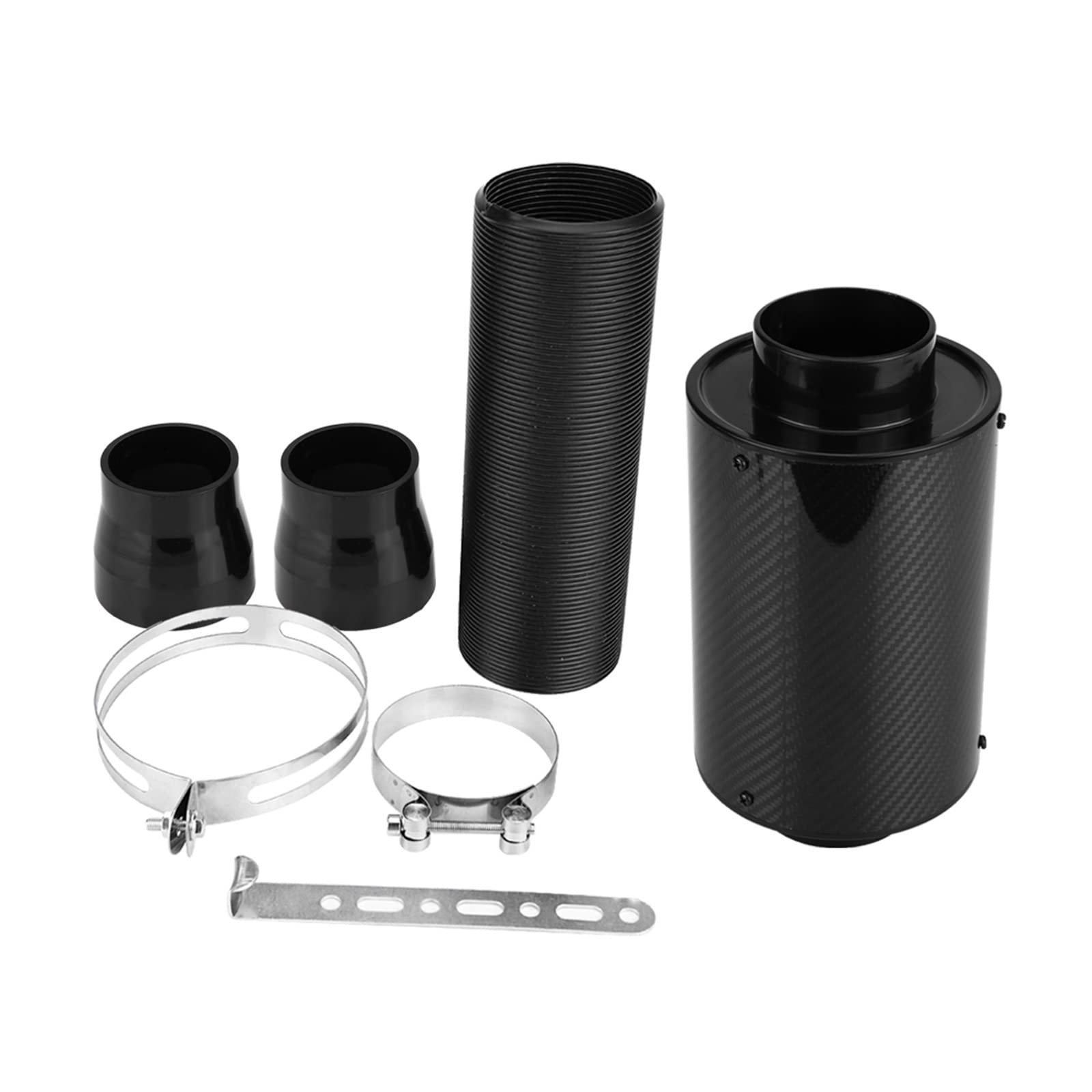 daili store Uniwersalny samochodowy system filtrów zimnego powietrza o wysokim przepływie z włókna węglowego 76 mm, zestaw węży dolotowych, zestaw węży, zestaw wlotu powietrza