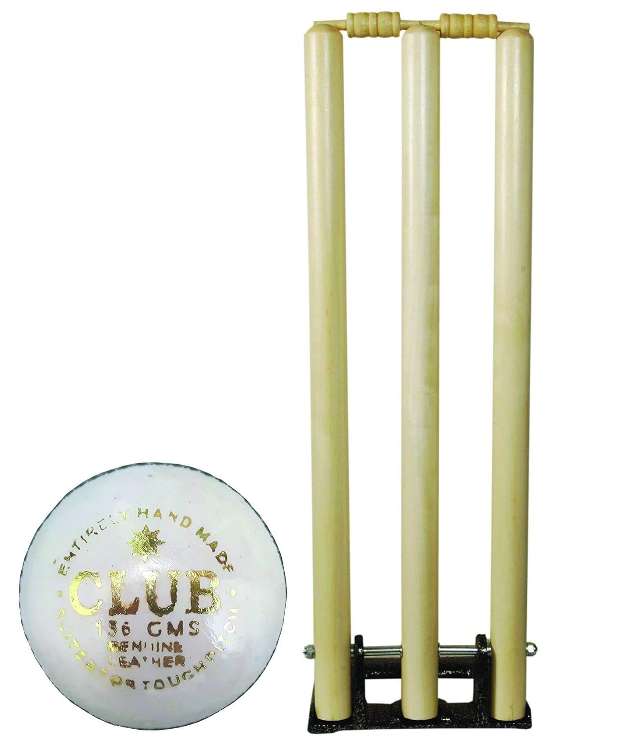 RANAC Cricket Wooden Spring Back Stump Set, Wooden Wicket Set, Cricket Stump Set with White Cricket Ball (B0CWB1L9RL) Amazon Price History, Amazon Price Tracker