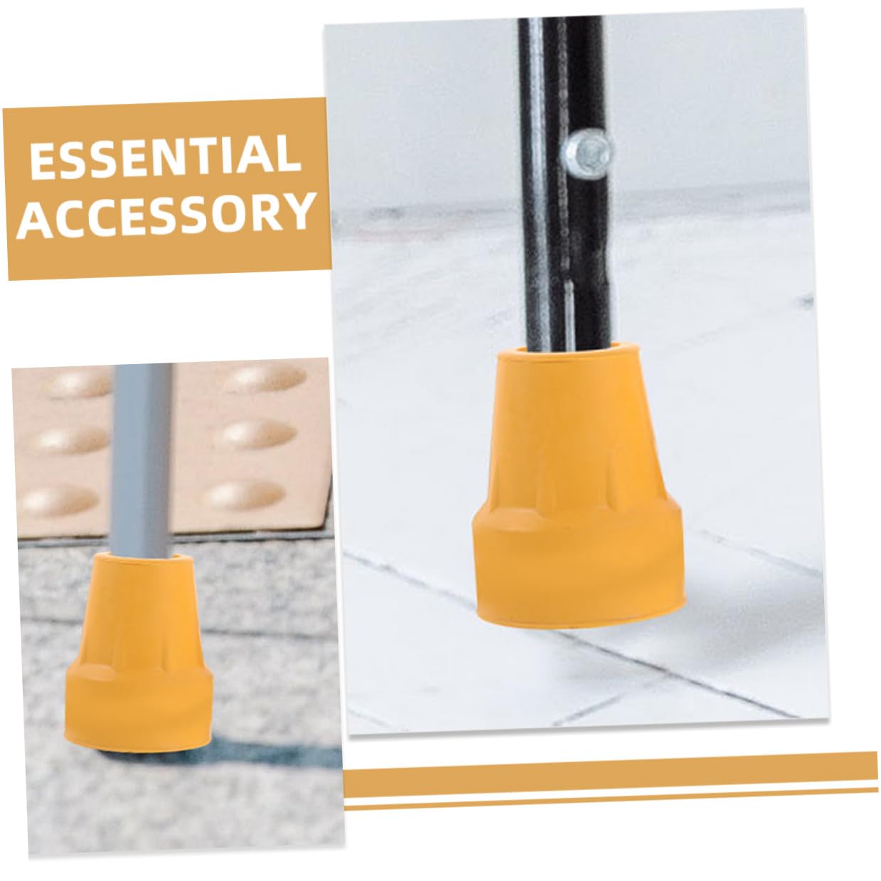 5 ensembles Coussinet Antidérapant Pour Tête Et Semelle Protection Pour Embouts De Canne Bâtons De Marche Robustes Embouts De Bâtons De Marche Embouts De 2 pièces * 5