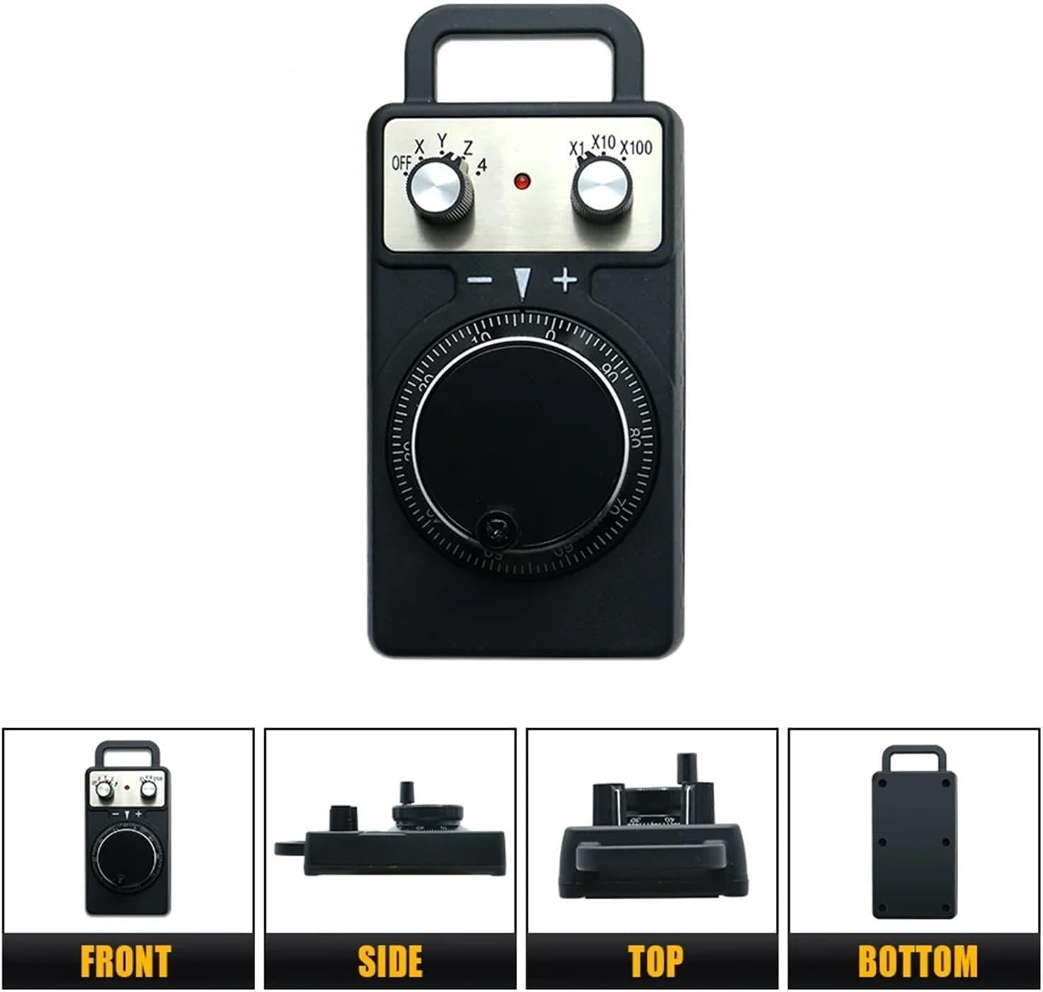 Manual Pulse Generator 4 Axis 6 100PPR MPG Handwheel 5V 24V DC2 Electronic Hand Wheel for CNC Router 1Pcs(DC2-R100 6 Axis)