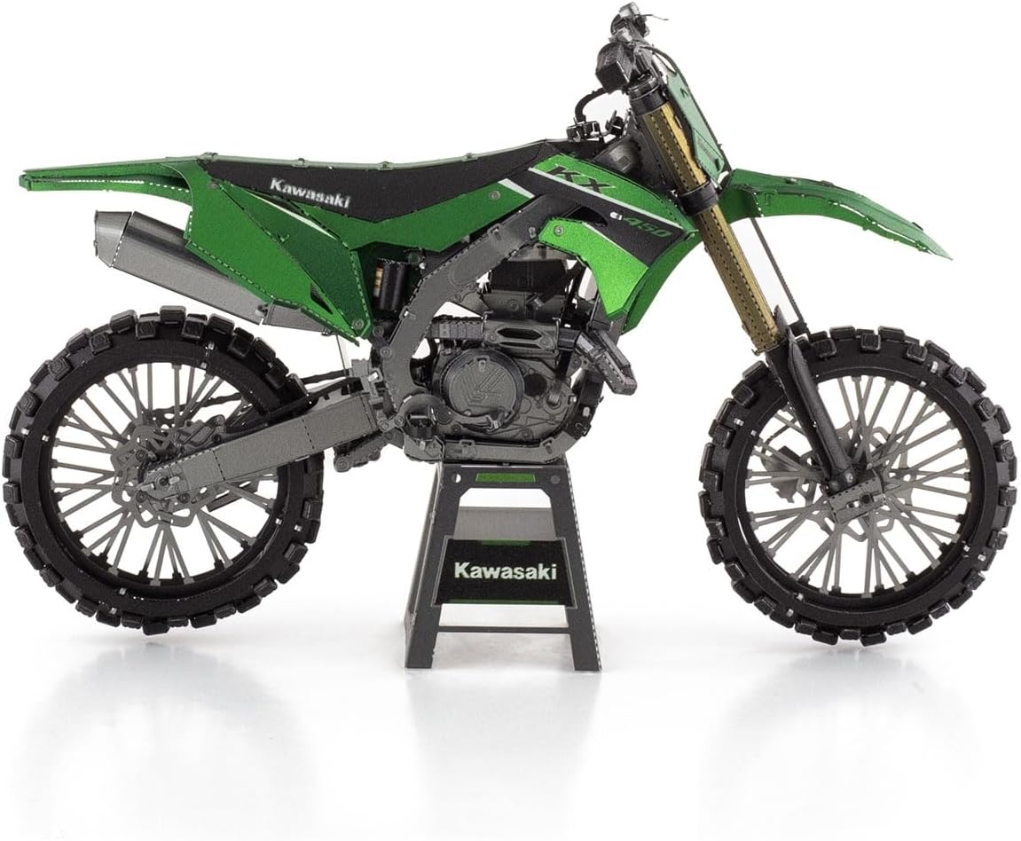 Metal Earth Premium Series Kawasaki KX450 Dirt Bike 3D Metal Model Kit Fascinations