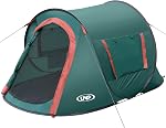 Tente pop-up,2 Tente de camping pour personne, Tente portable de plage, Tentes d'ombre facile Pop Up 2 Portes pour la randonnée en camping & Voyage avec un sac de transport