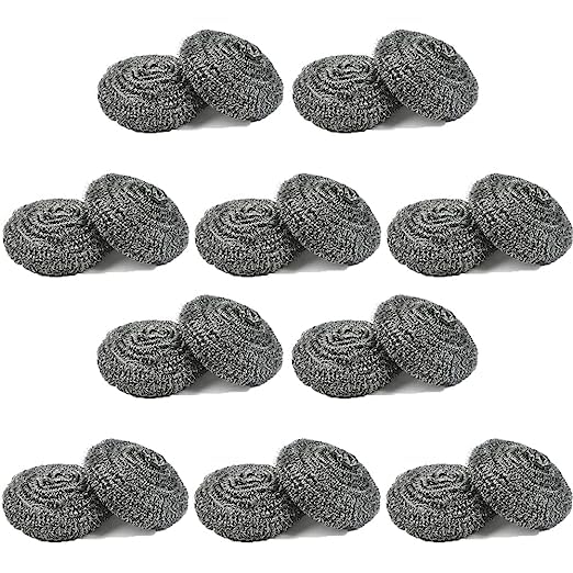 AS TOYS Stainless Steel Scrubber – Steel Scrubber Pad Used for Dishes, Pots, Pans, and Ovens. Easy Scouring Scrubber for Tough Kitchen Cleaning. (Pack of 06 Pcs) (B0C917Y8KS) Amazon Price History, Amazon Price Tracker
