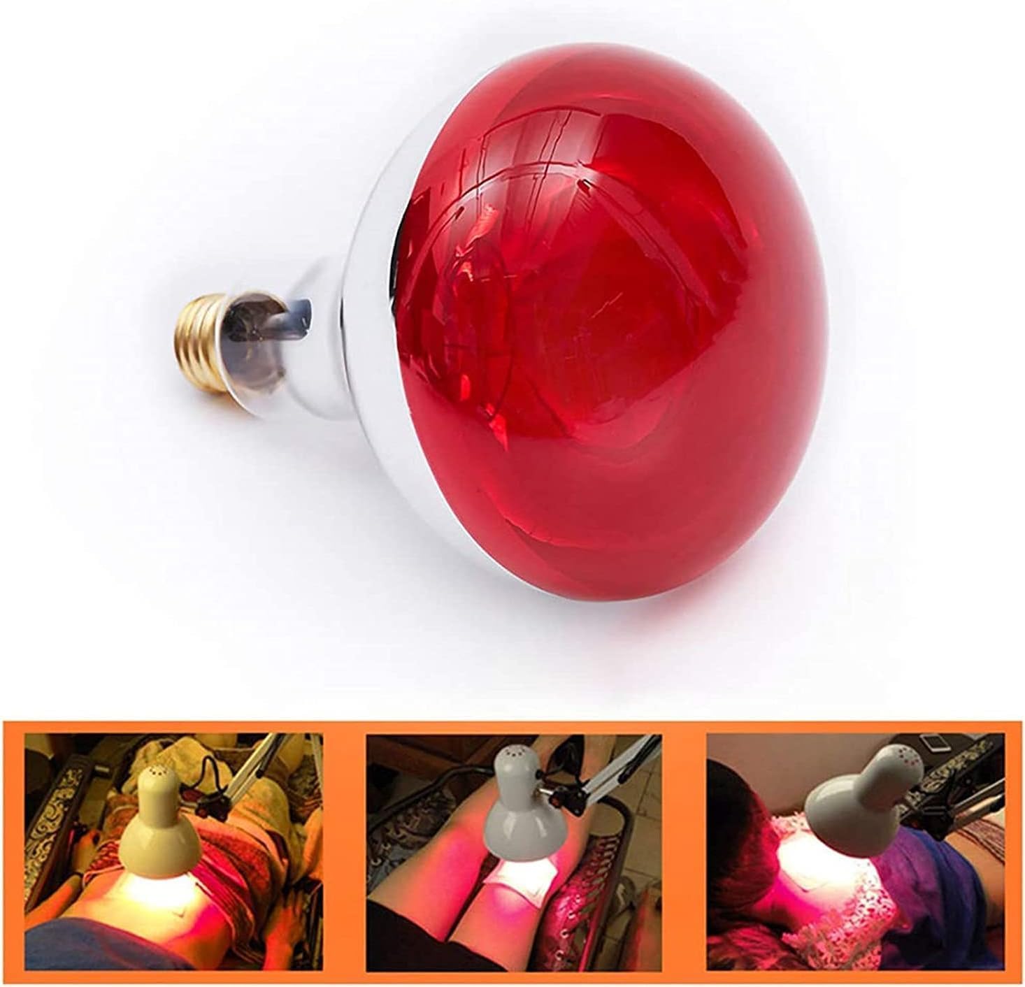 Rhmip Near Infrared Red Heat Lamp Blub,Suitable for Infrared Devices,Relieve Physical Pain
