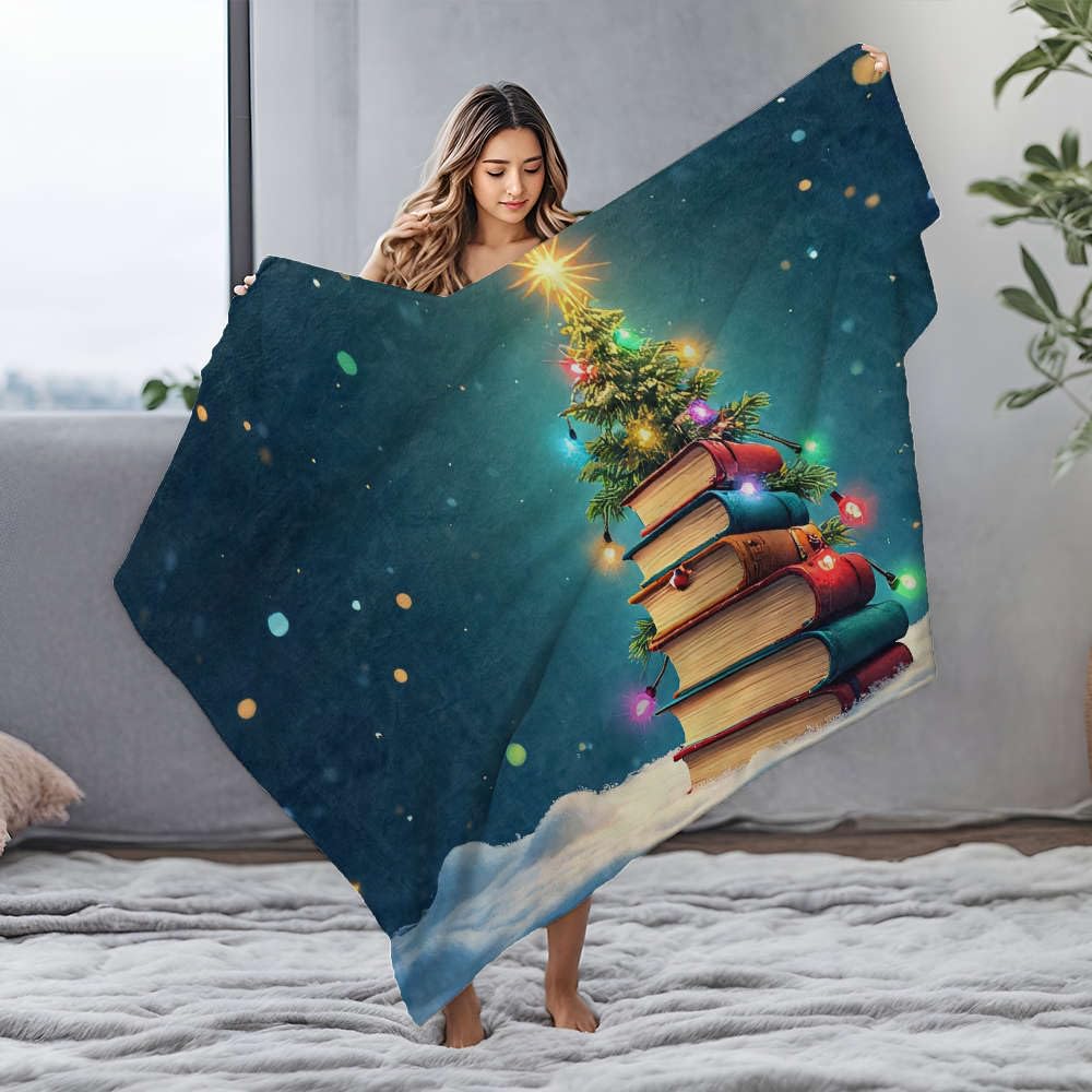 Cadeaux de Pâques couverture personnalisée bébé imprimé arbre de Noël original en flanelle