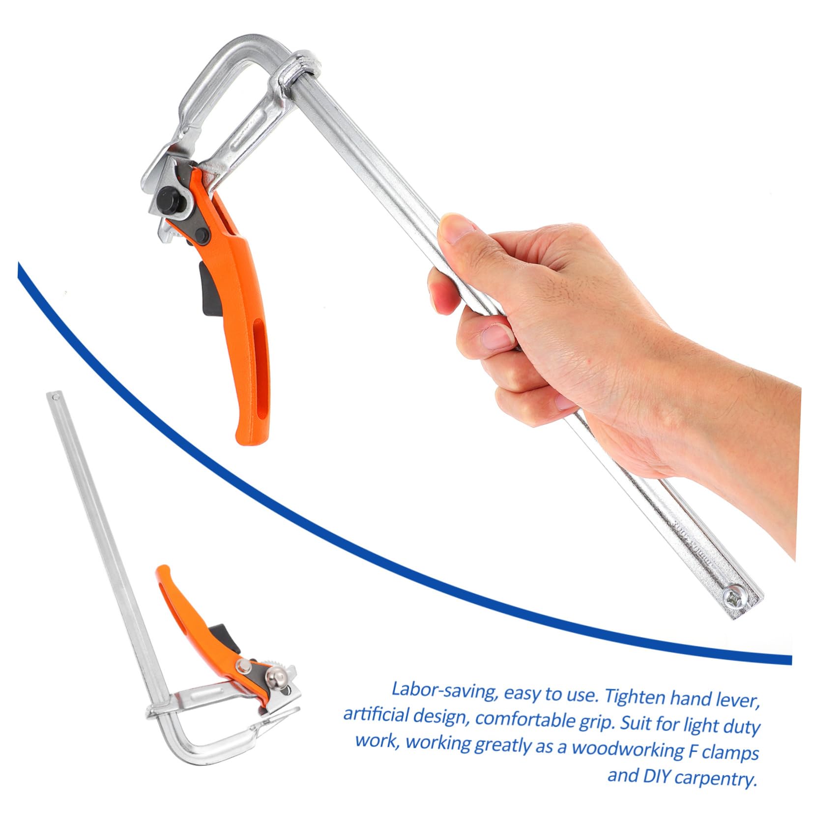 SHINEOFI Serrage-joint à Cliquet pour Menuiserie, Pince Fixe en Acier au Carbone, Résistante à L’usure, Prise Confortable, pour Bricolage et Travail Léger Couleur Aléatoire