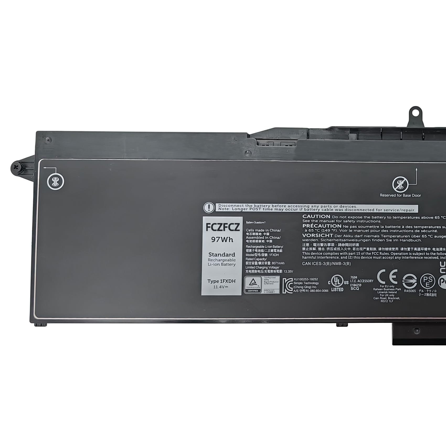 Amazon.com: FCZFCZ 1FXDH Battery Replacement for Dell Latitude