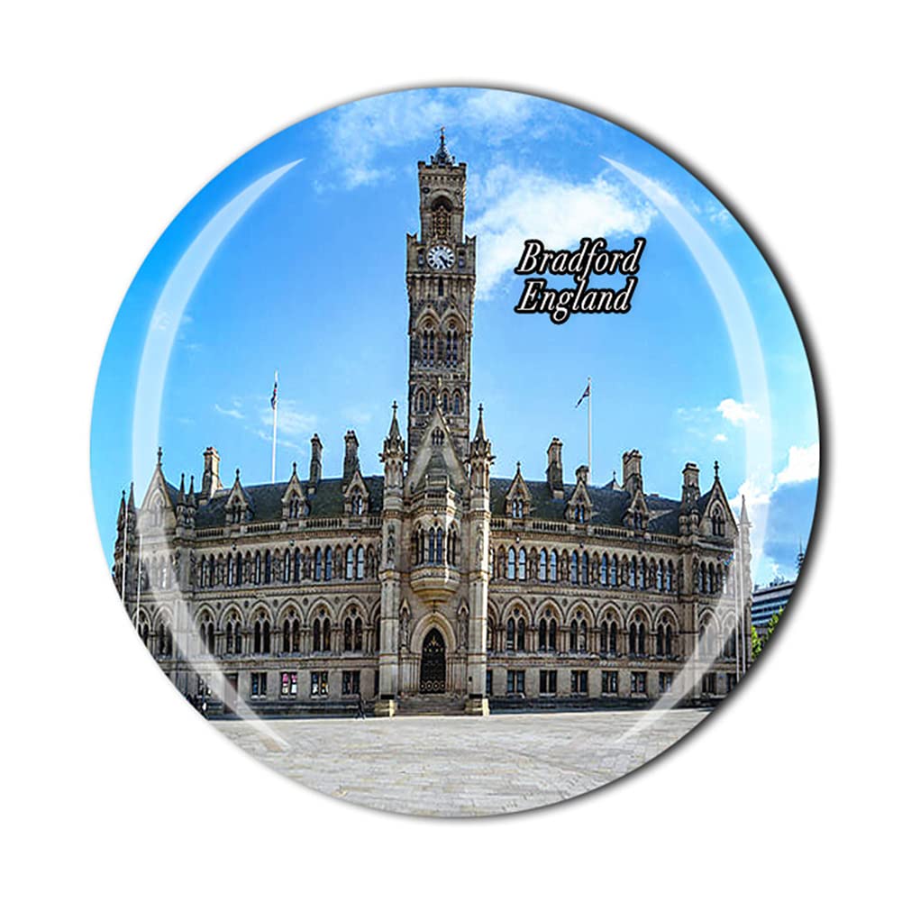 Bradford England Fridge Magnet Souvenir Gift Crystal Magnetic Sticker Collection