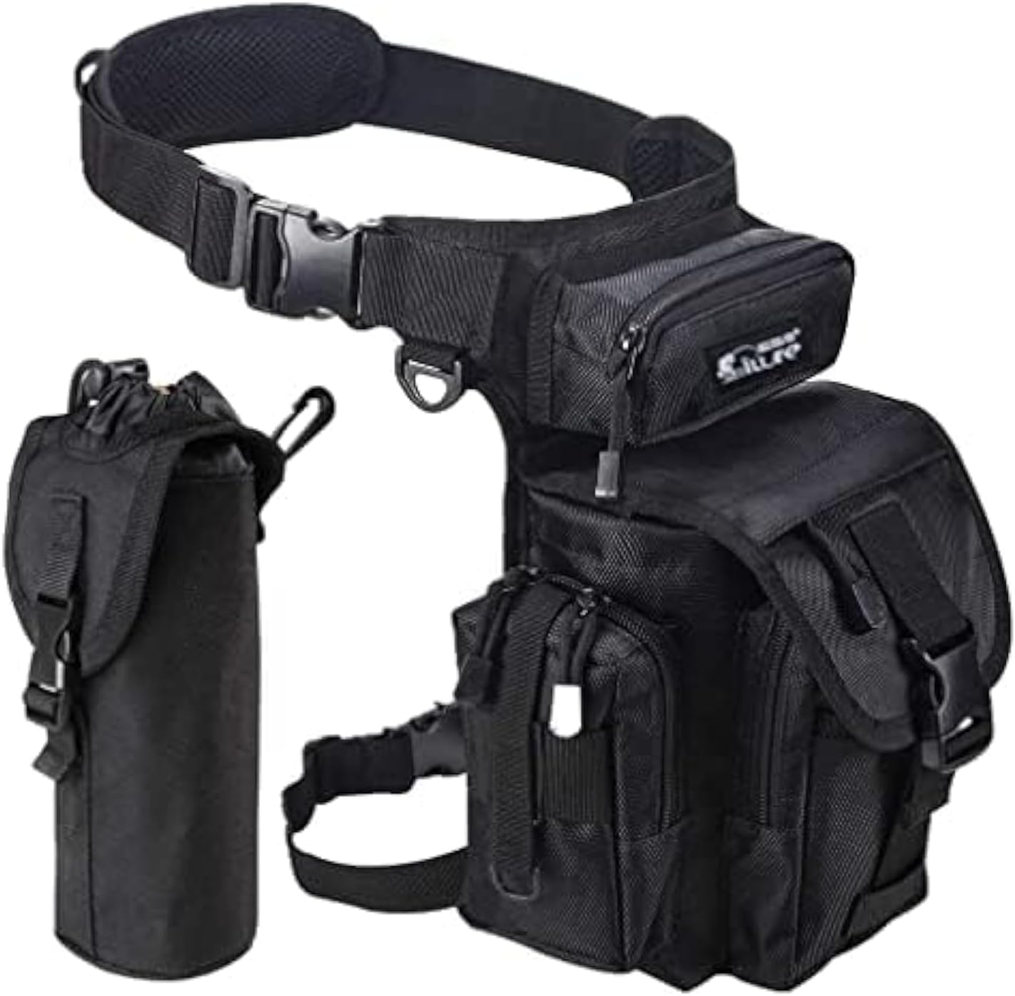 Hebetag Oxford Hiking Waist Pack Motorcycle Drop Leg Bag for Men Women Bike Riding Cycling Tactical Thigh Fanny Pouch Outdoor Travel Fishing Camping Casual Daypack