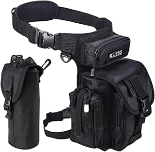 Hebetag Oxford Hiking Waist Pack Motorcycle Drop Leg Bag for Men Women Bike Riding Cycling Tactical Thigh Fanny Pouch Outdoor Travel Fishing Camping Casual Daypack