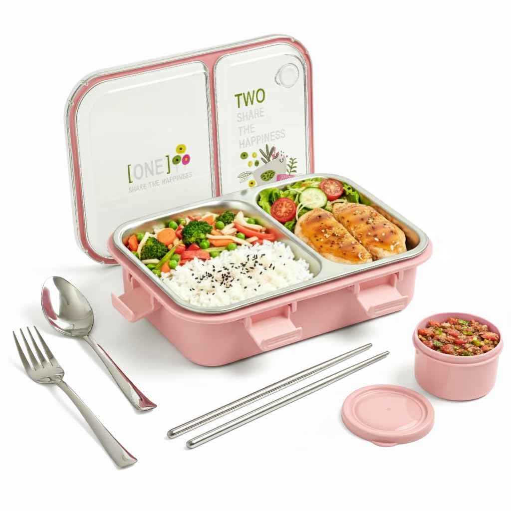 Dinosaur Lunch Box - Leak-Proof Stainless Steel Tiffin -8