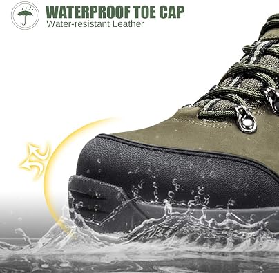 CAMEL CROWN Hiking Shoes Men Trekking Shoe Low Top Outdoor Walking Waterproof Leather Trail Sneakers