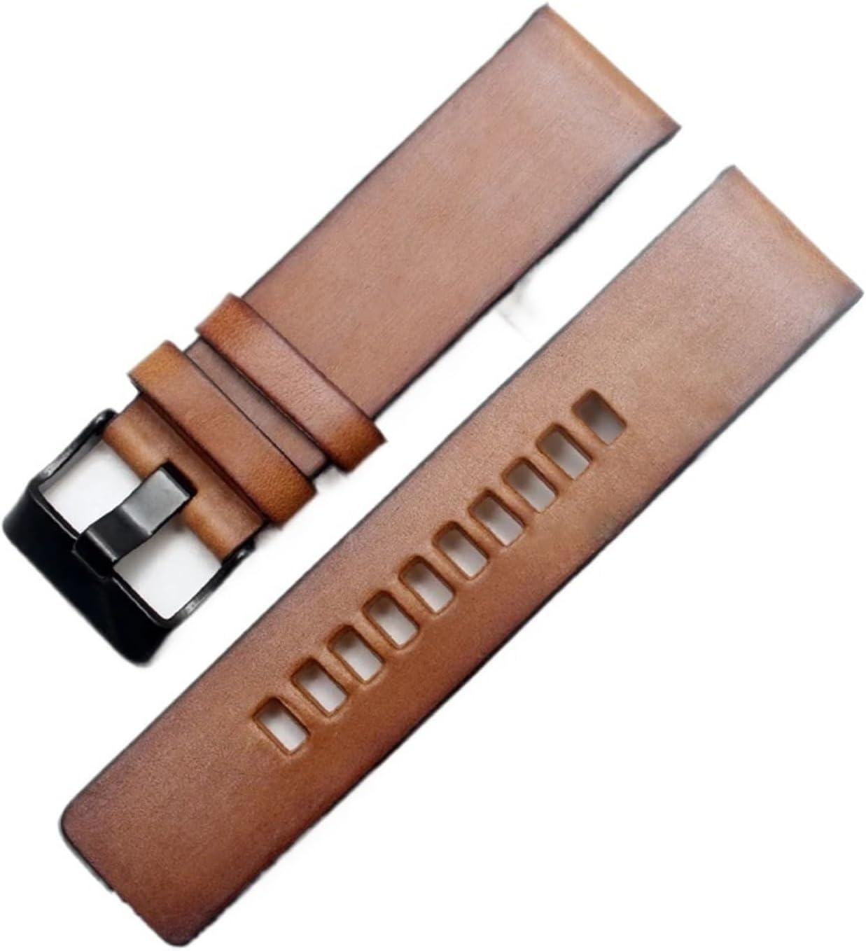 HMFang Leather Strap Compatible With DIESEL 1399/ DZ4280/ DZ4290 With Stainless Steel Pin Buckle Strap24 26 28 Mm