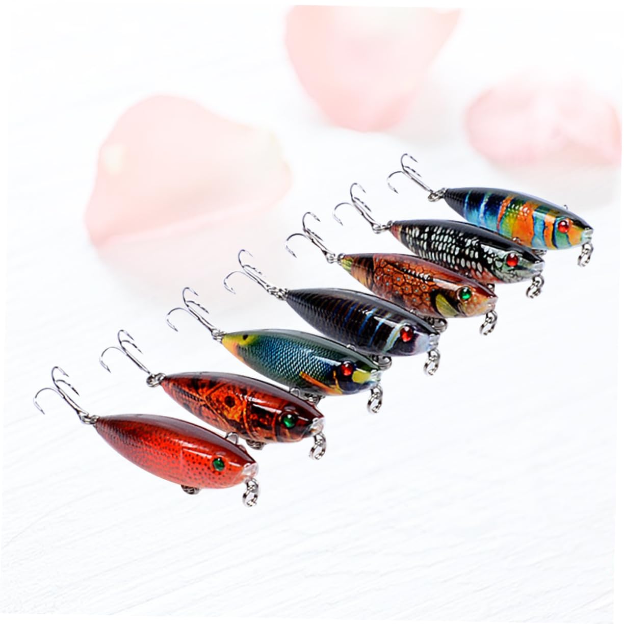 POPETPOP Cebos Flotantes Señuelos Bajos Señuelo Bajo Juego De Señuelos De Pesca Aparejo De Pesca Duro Señuelos Flotantes Señuelos Realistas Lápiz Cebos Artificiales