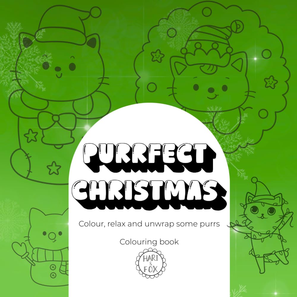 Purrfect Christmas | A Fun and Easy Christmas Colouring Book for Cat Lovers of All Ages