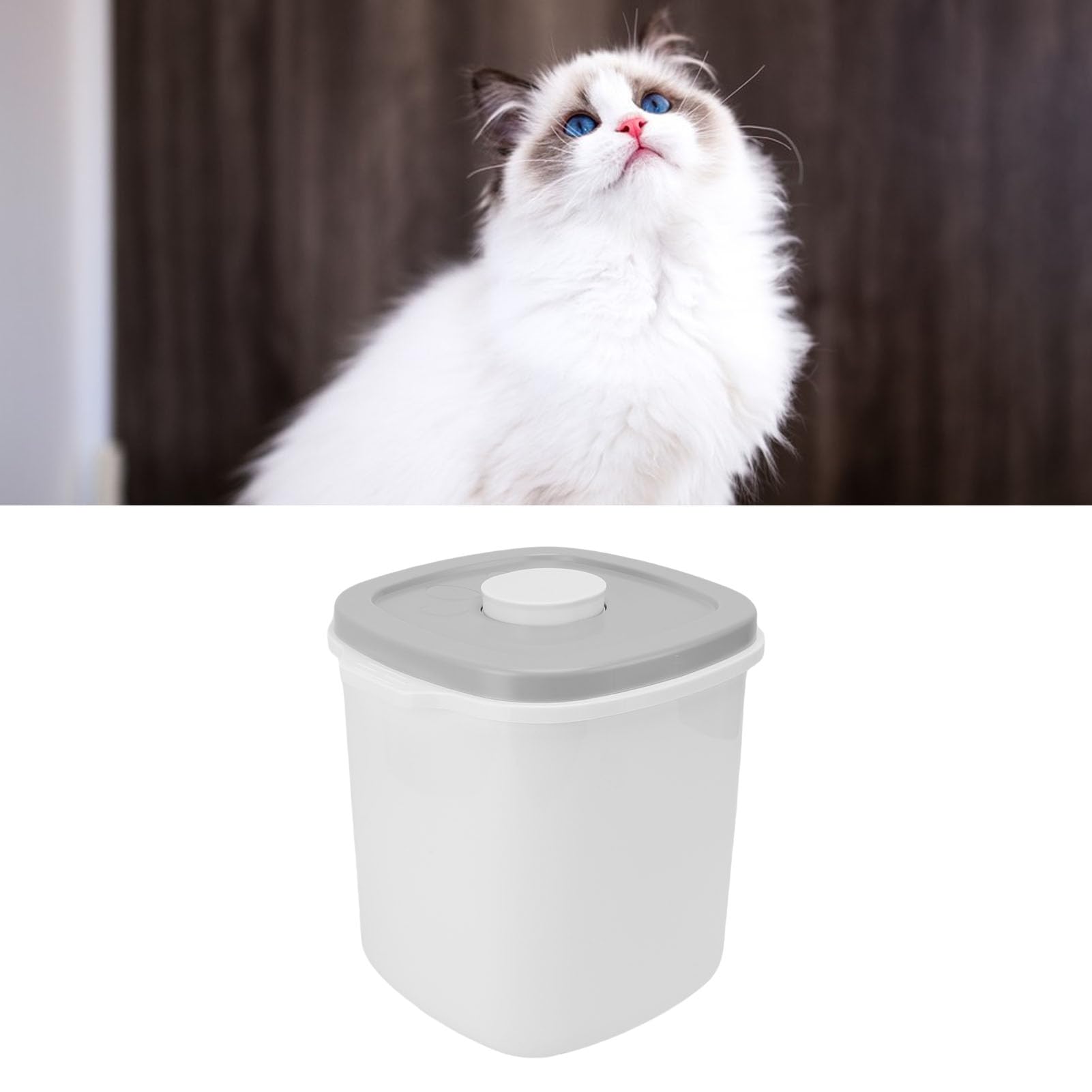 Contenedor de Almacenamiento de Alimentos para Mascotas de Primera Calidad con Diseño de Sello Seguro para Almacenamiento Hermético Contenedor de Comida para Perros de 6 Litros