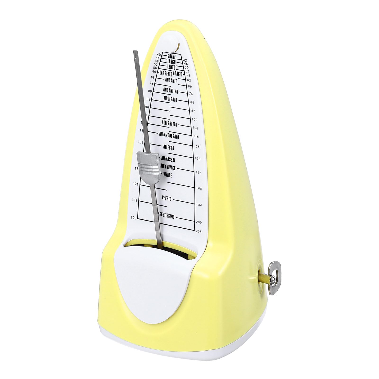 QUARKZMAN Metronome Mecanique Chronometre Musical Professionnel Jaune - Les Beatles, Paul McCartney, John Lennon, RIngo Starr, George Harrison QUARKZMAN Metronome Mecanique Chronometre Musical Professionnel Jaune