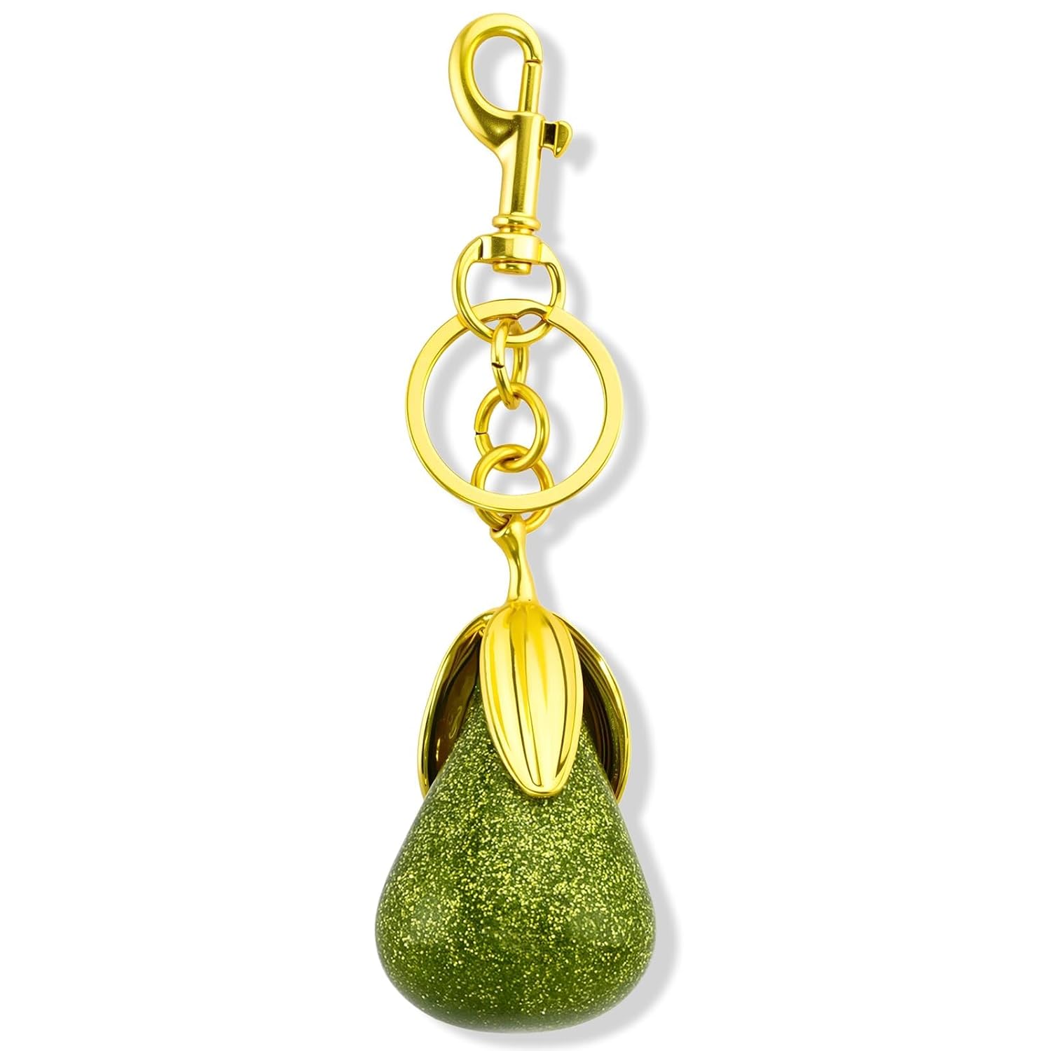 Pear Bag Charms Cute Fruit Keychain Pear Accessories Gifts for Women Fruit Purse Charms for Handbags Backpack Decoration Jewelry Gift for Girls