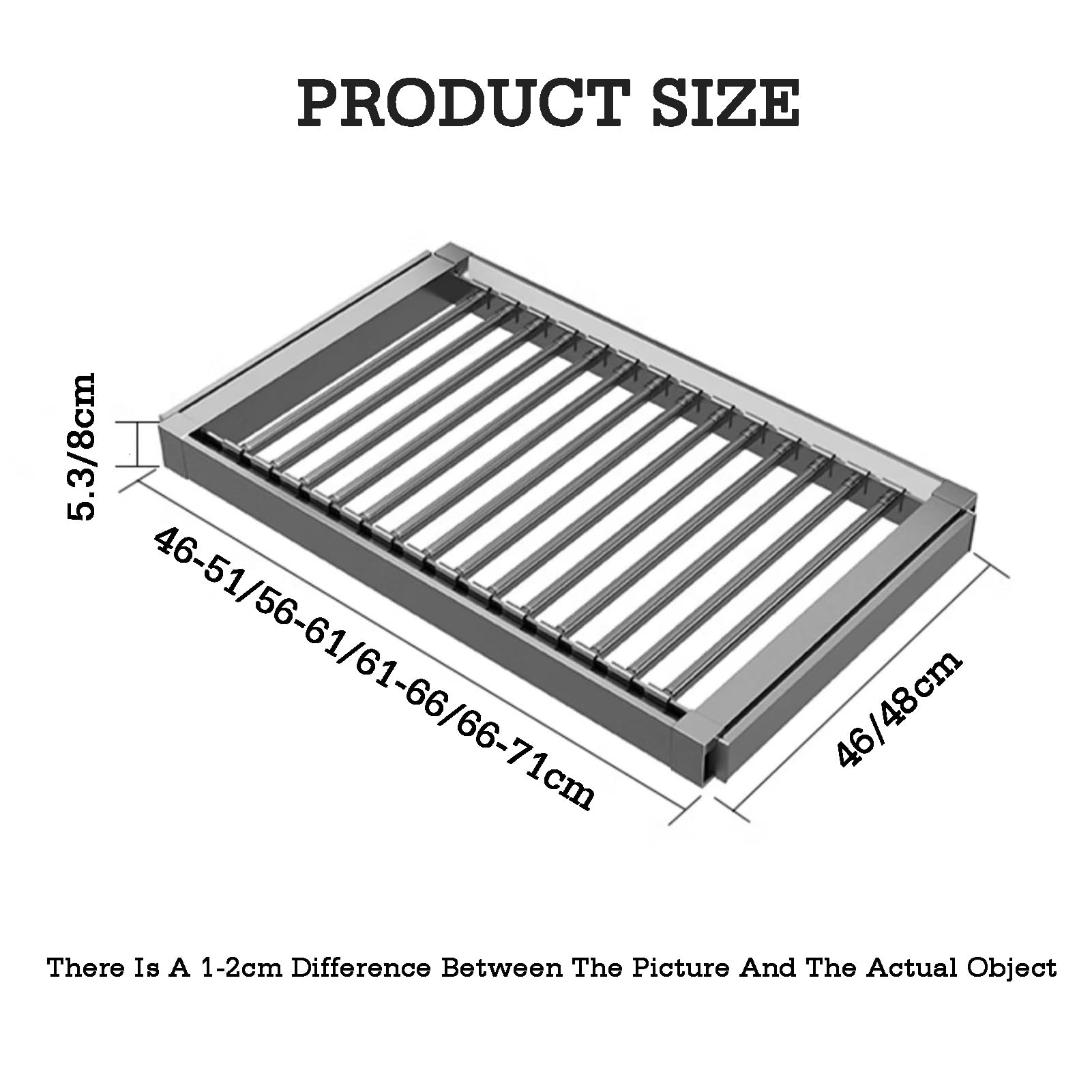 Stendibiancheria pieghevole regolabile per lavanderia, design robusto salvaspazio (46 x 66-71 cm), perfetto per interni ed esterni per un'asciugatura efficiente