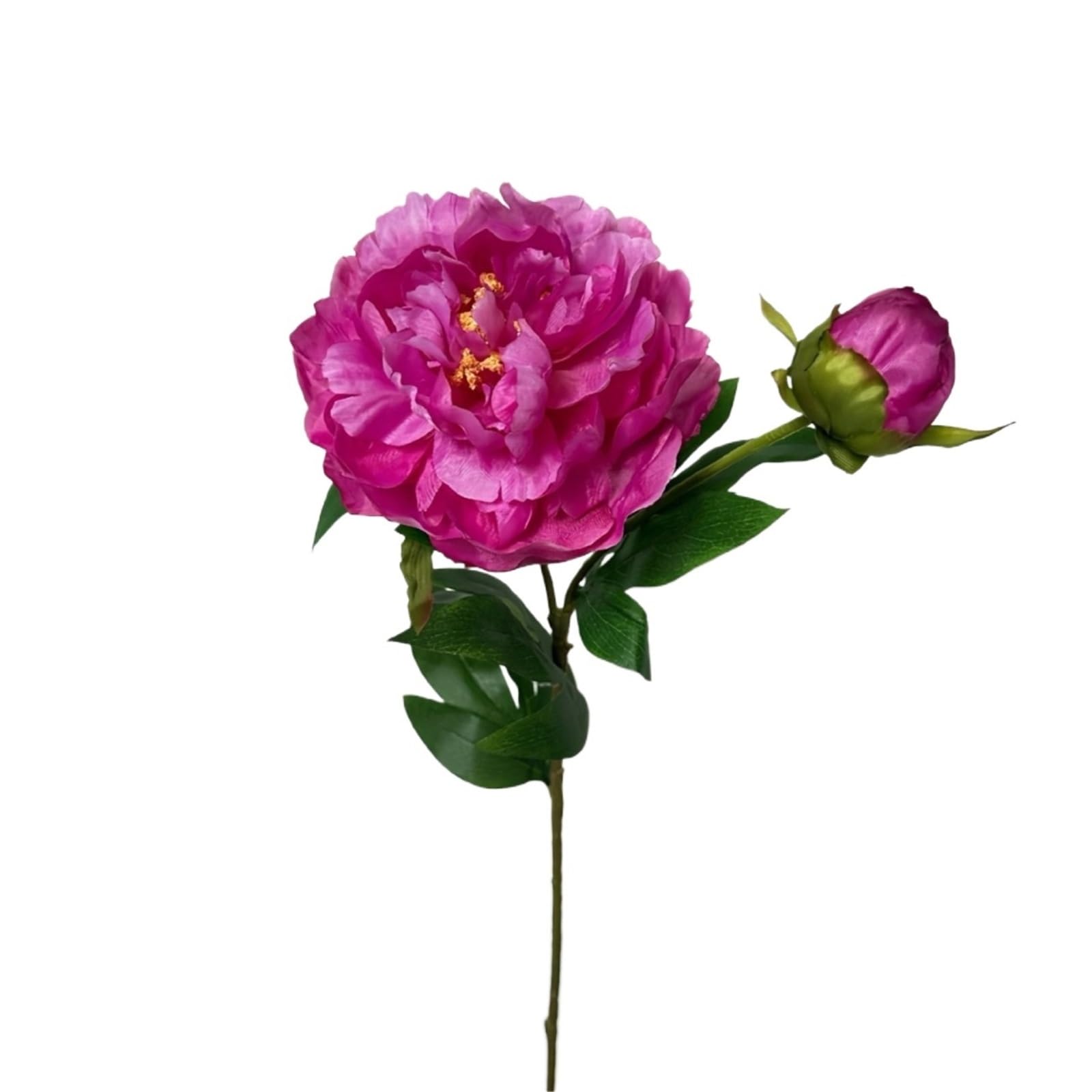HONKERW fake flowers 3PCS Peony Artificial Flower Stems Fake Peonies Silk Floral Arrangement Real Touch Peony Flower for home Decor artificial(Rose red)