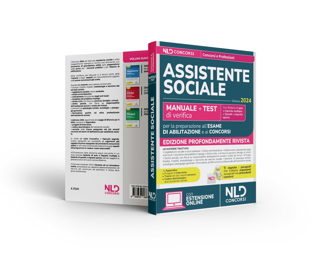 Assistente sociale 2024. Manuale + Test di verifica per la preparazione all'esame di abilitazione e ai concorsi. Nuova ediz. Con espansione online