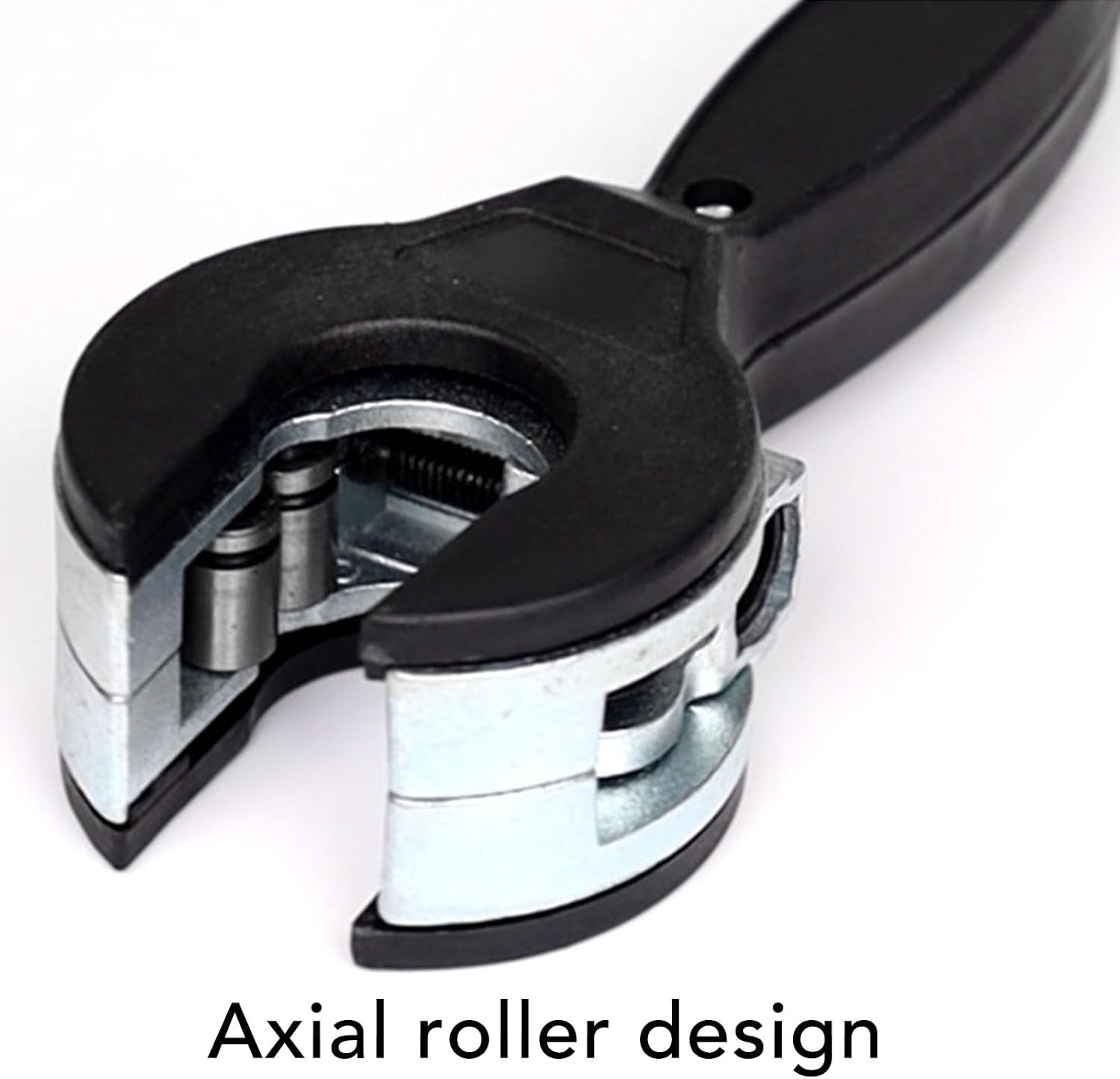 Ratcheting Tubing Cutter Zinc Alloy Pipe Cutter with Replaceable Steel Blade for Copper PVC Pipes 8-29mm 5/16 to 1-1/8 Inch Close Quarters Cutting Tool