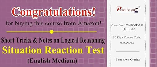 Practice Guru Short Tricks and Notes on Logical Reasoning - Situation Reaction Test (Activation Key Card)