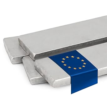 Stahl-Shop24 Flat Steel 1000 mm x 10 x 3 mm Stainless Steel V2A Rustproof Cut for DIY Furniture Construction Interior Trim Kitchen Bathroom EU Standardised Suitable for Home and Garden