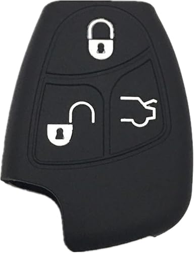 Rpkey Funda de silicona para llavero de entrada sin llave, repuesto para Mercedes-Benz Clase A C E S ML CLK SLK C200 E320 350 CLS IYZ3312