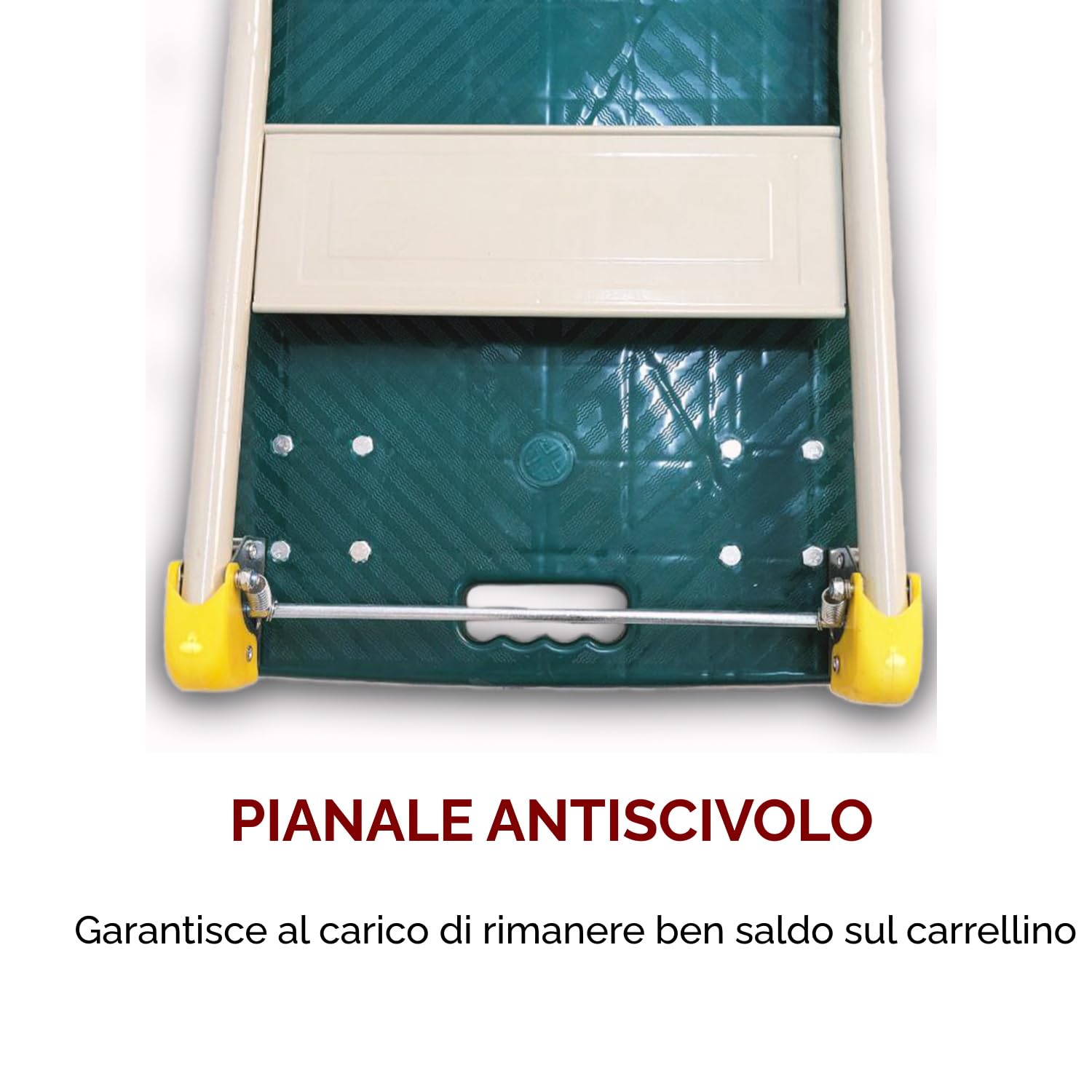 Carro portaequipajes Plegable Carro de Plataforma con Ruedas giratorias, Carga máxima de 150 kg, Plataforma de Transporte