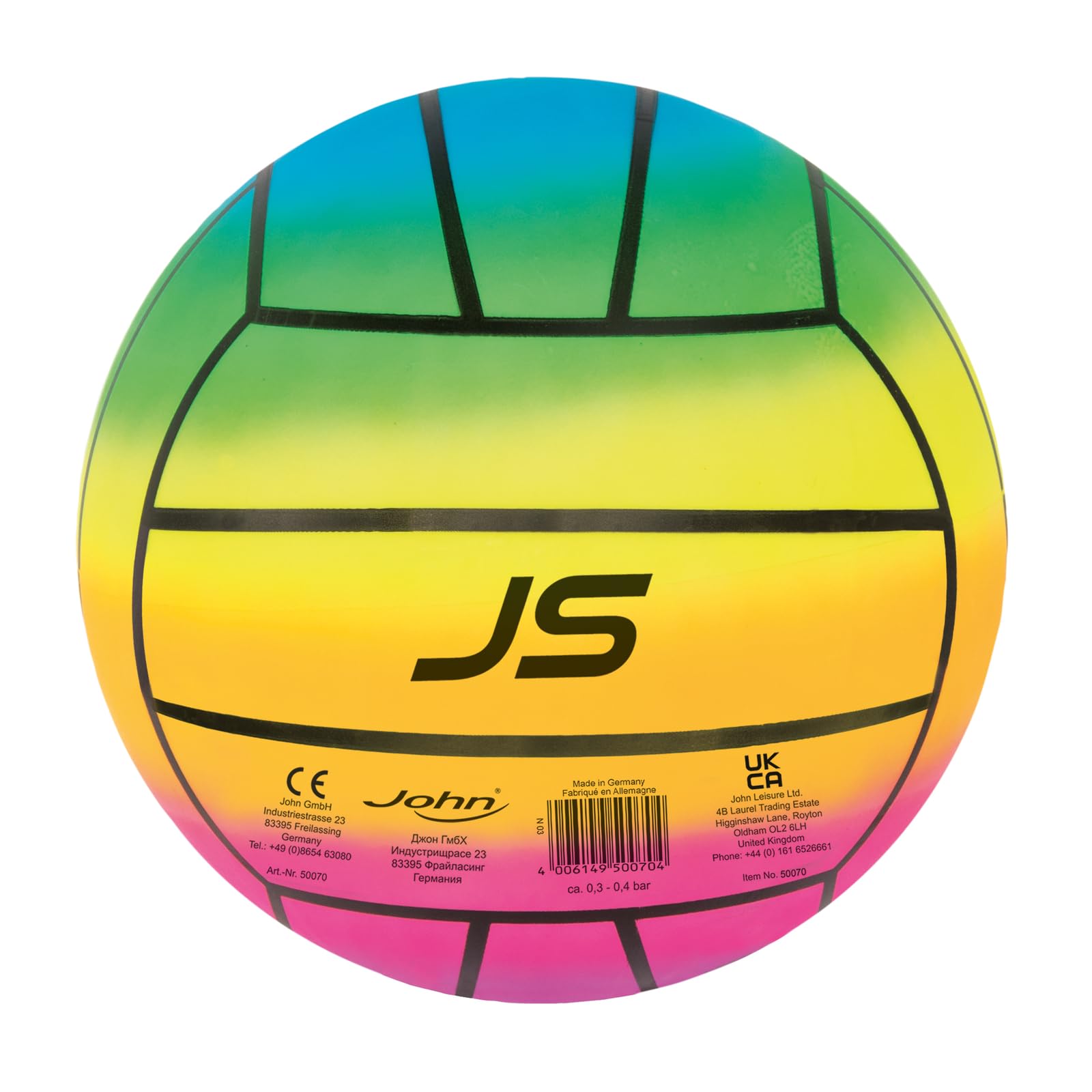 John Disney Pallone da gioco sportivo Beach Fun Volley – 8,5" diametro 22 cm