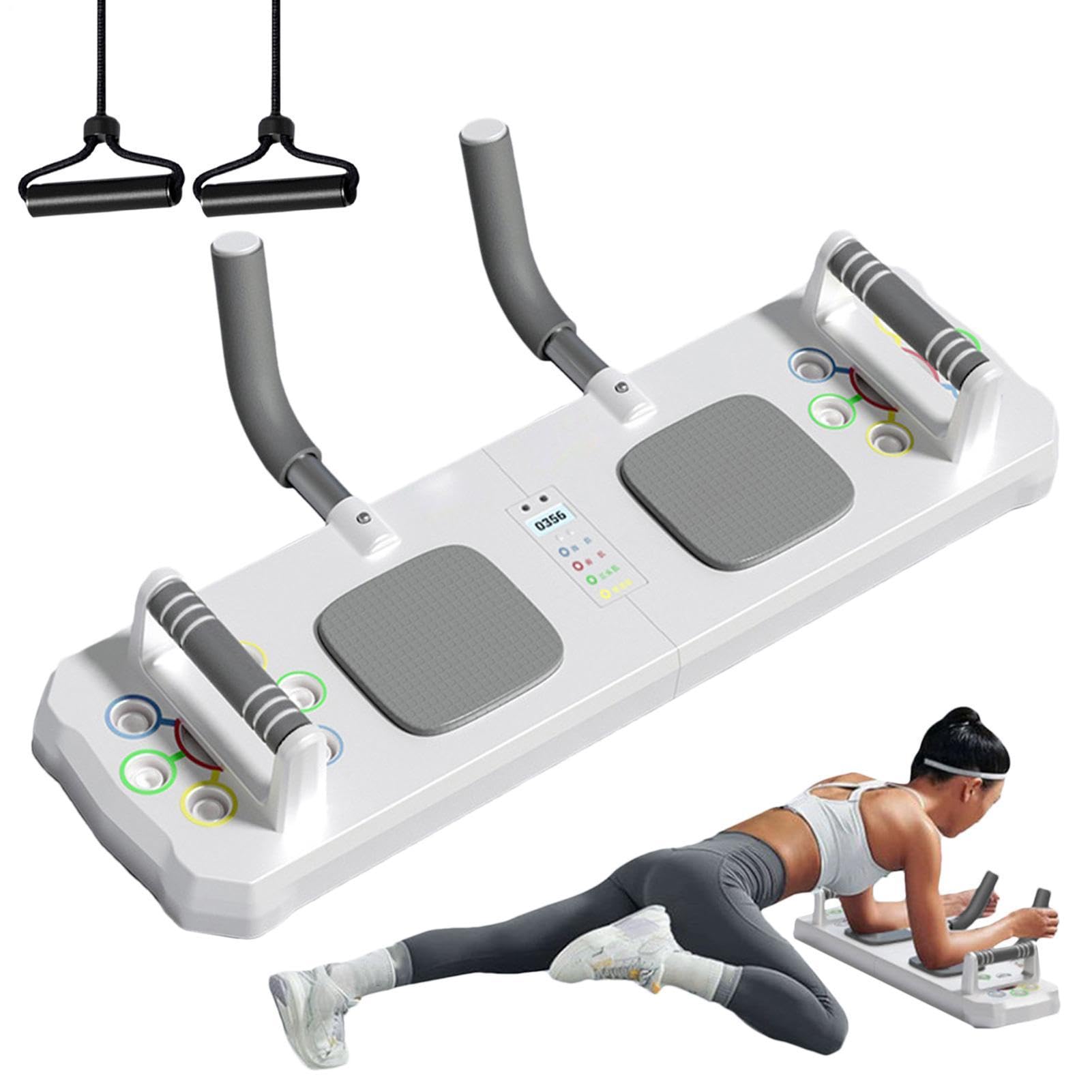 Trainingshilfe zu Hause | Muskelpumpenbrett mit Timer | Rutschfestes Multifunktionales Liegestützbrett für Heimübungen, Fitness und Krafttraining