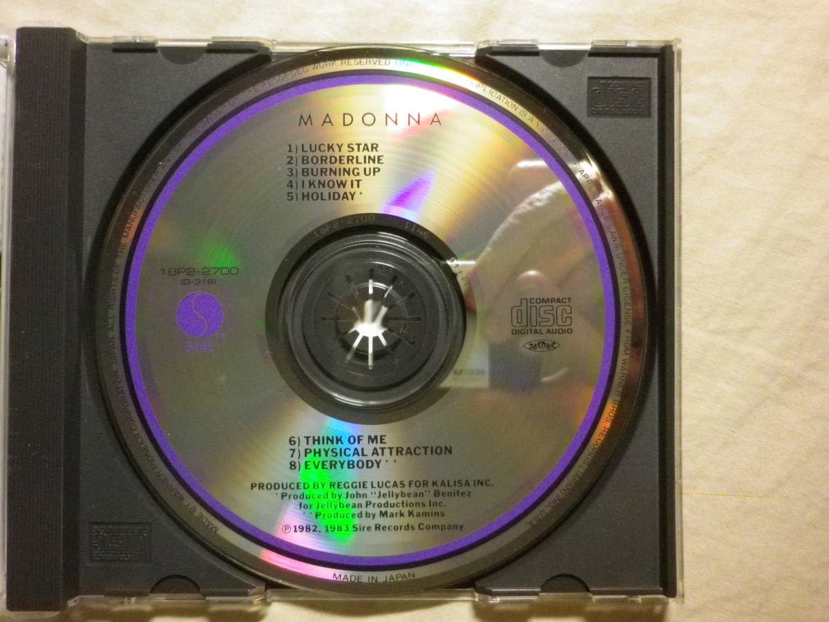 Amazon.co.jp: 『Madonna/Madonna(1983)』(1989年発売,18P2-2700