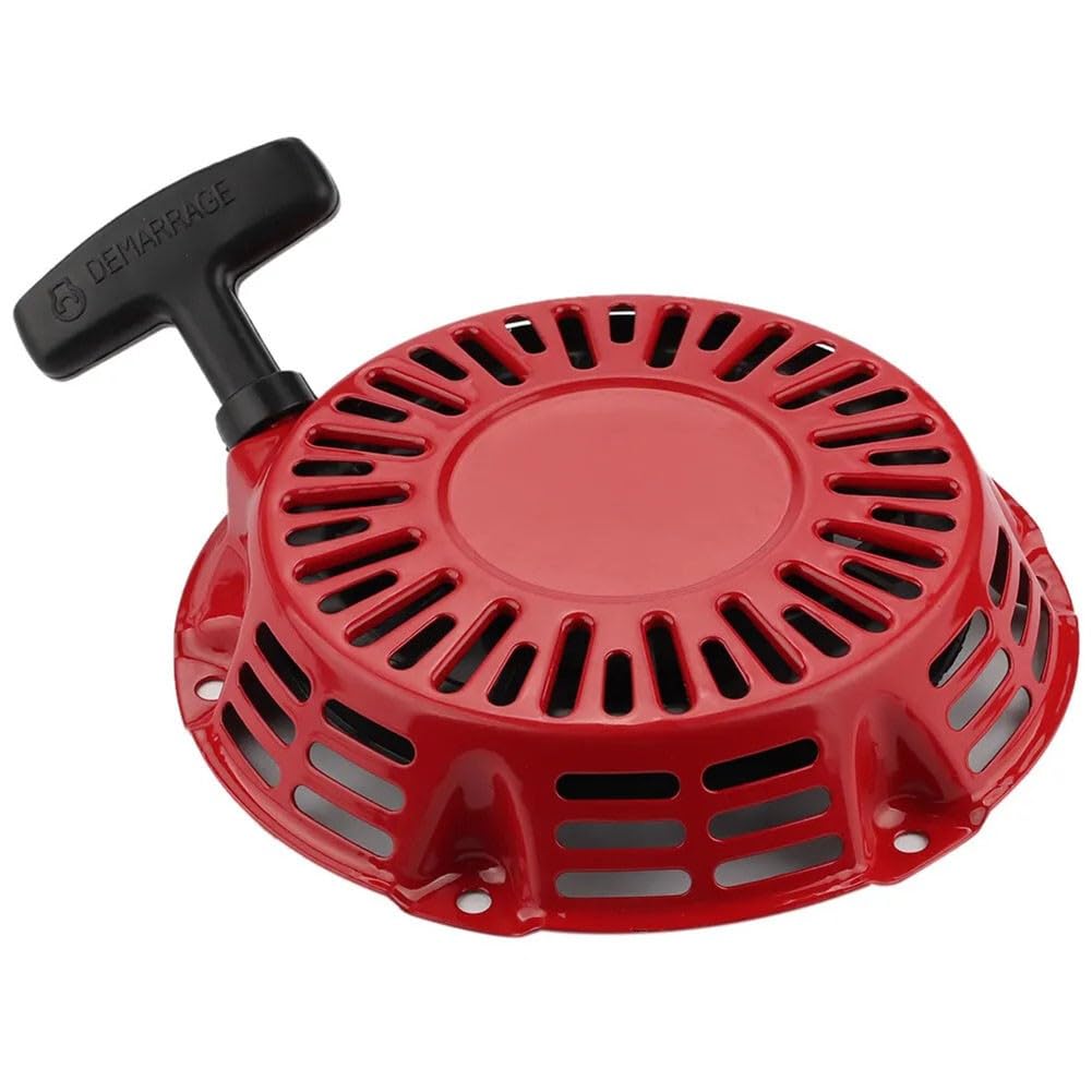 212CC 6,5 CV - Arrancador de arranque para cortacésped y generadores - Arranque de retorno fiable con fácil montaje, color rojo, 1 unidad